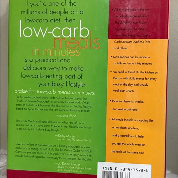 Low-Carb Meals in Minutes Book - Picture 2 of 2